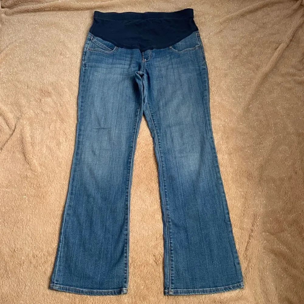 Old Navy Vintage Maternity Low Waist Denim Jeans Pants 4 Short